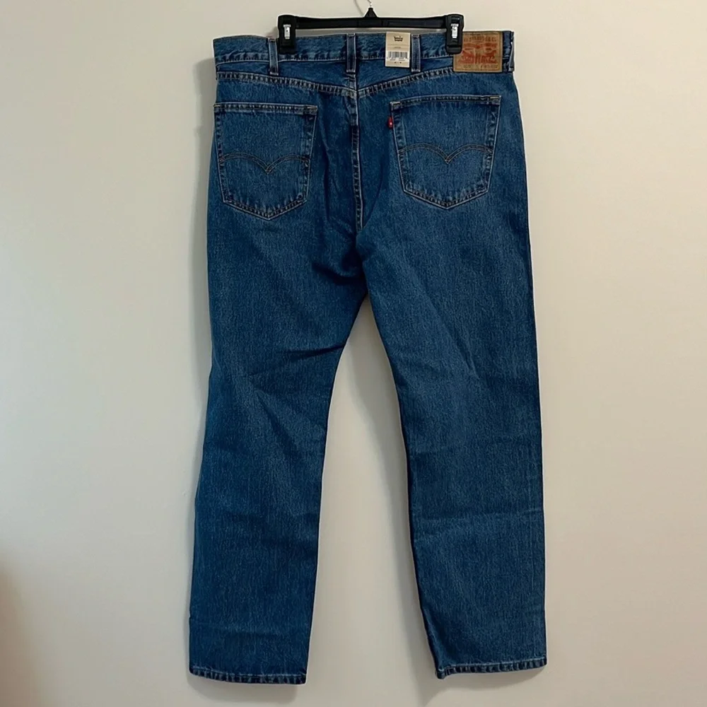 Levis 505 regular jeans men’s 40 x 32 blue denim straight leg pants casual